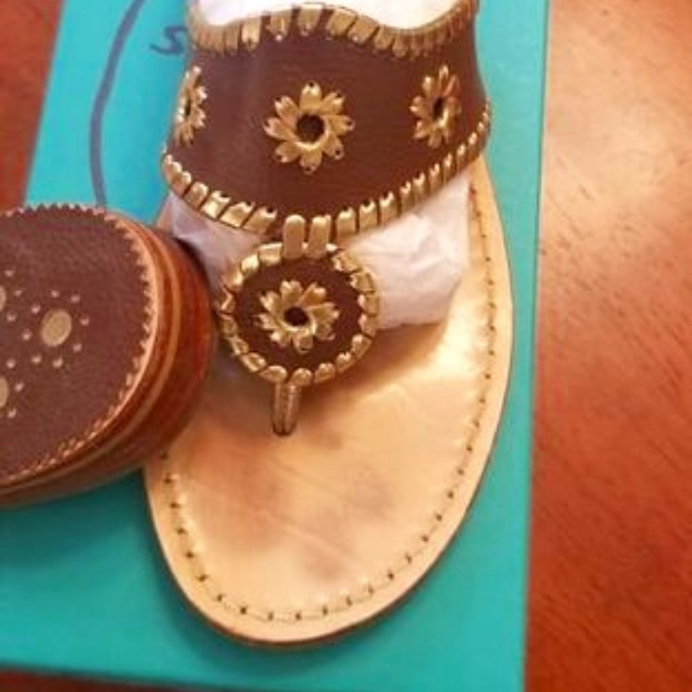 Jack Rodgers Brown and Gold